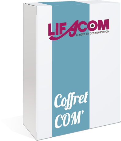 Coffret com' de l'agence Lifacom